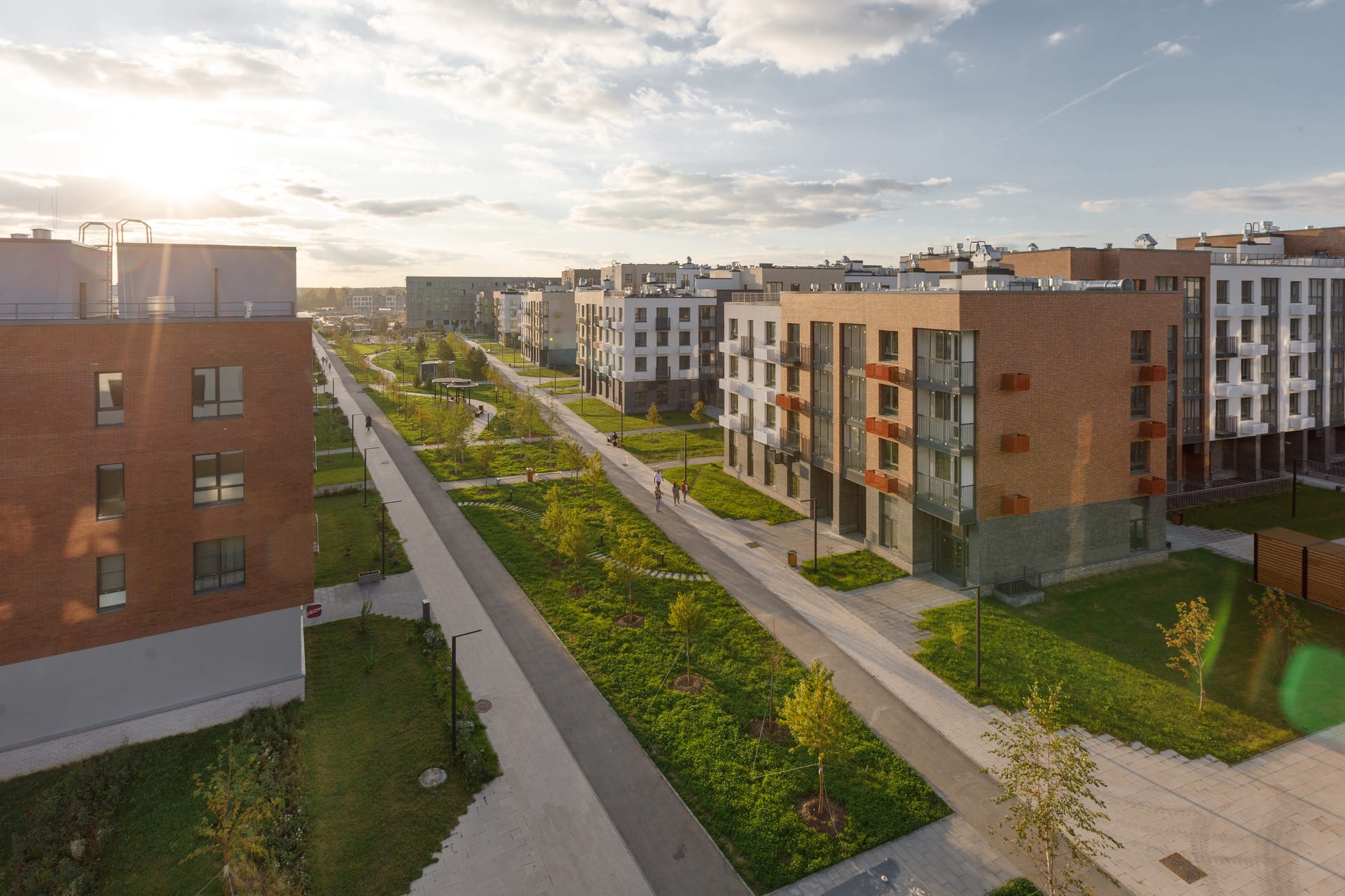 Благоустроенный пешеходный бульвар